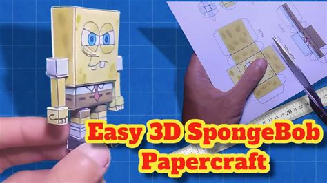 Easy papercraft Spongebob SquarePants - YouTube