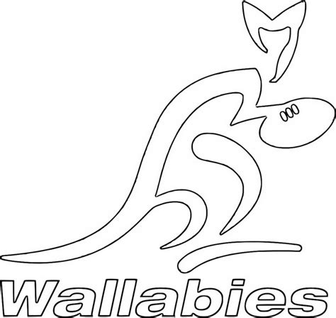 Coloring Page Rugby World Cup Australian Team