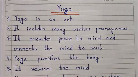 10 Lines On Yoga Essay On Yoga In English Easy Sentences About Yoga