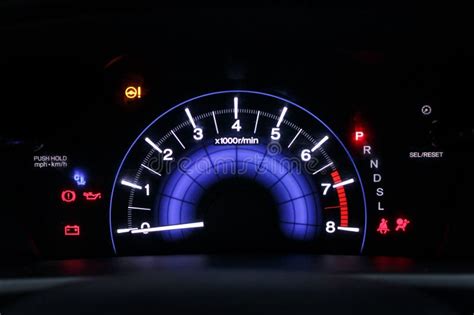 Car Dashboard Close-up with Warning Lights Stock Photo - Image of garage, failure: 271853650