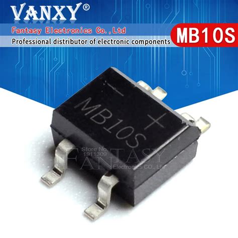 50PCS MB10S SOP 4 1000V 0 5A MB6S MB8S Bridge Rectifier