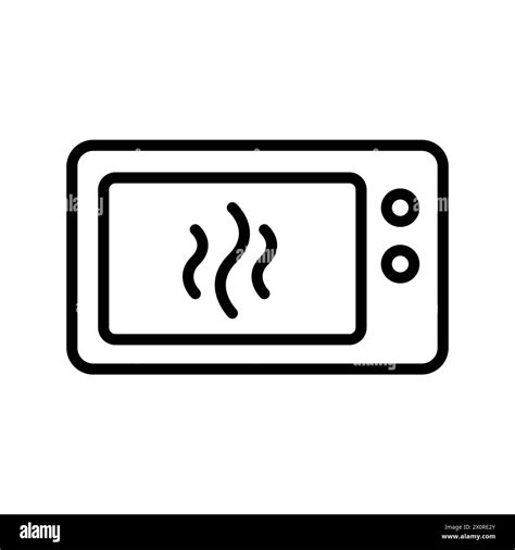 Microwave Outline Vector Icon Isolated Stock Vector Image And Art Alamy