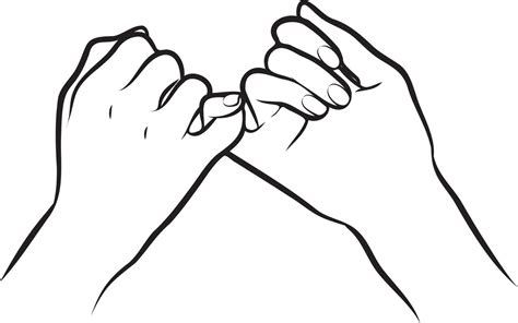 Couple Holding Hands Line Drawing 23429773 Vector Art At Vecteezy