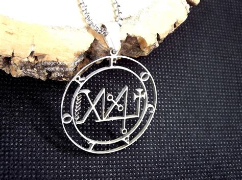 Focalor Demon Seal Pendant occult Goetia Sigil 3.5cm With - Etsy