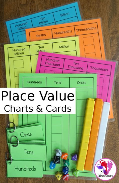 Hands On Learning With Place Value Mats Place Value Number Cards 3