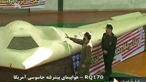 Iran Shows Film Of Captured Us Drone Bbc News