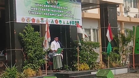 Ini Pesan Camat Sepatan Tangerang Saat Apel Hari Santri