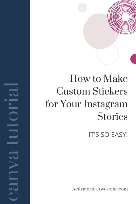 How to Make Custom Stickers for Your Instagram Stories - Activate Her ...