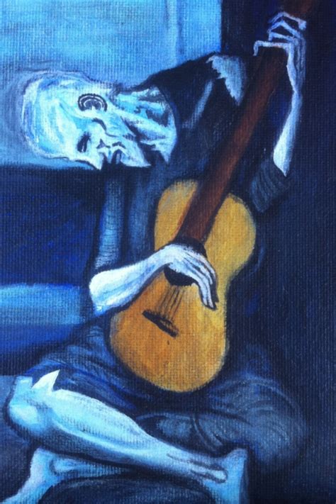 This Is My Rendition Of The Old Guitarist Originally Done By The Great