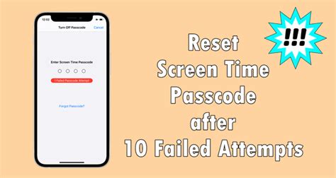 How To Reset Screen Time Passcode After Failed Attempts Updated