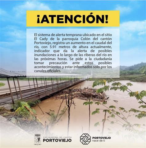 Riesgos Ecuador on Twitter Atención PortoviejoGAD advierte de