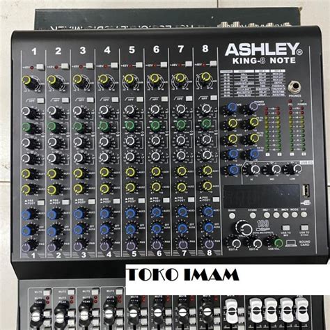 Mixer Audio Ashley King Note Usb Bluetooth Original Mixing Channel