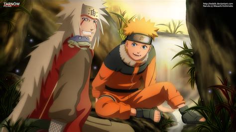 Naruto And Jiraiya Hd Anime Wallpaper By Tedeik