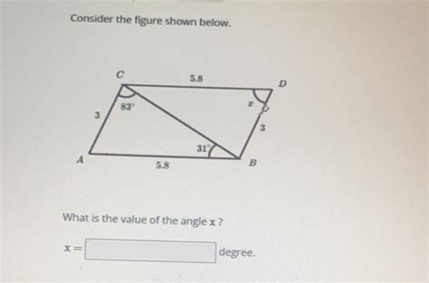 Solved Consider The Figure Shown Below What Is The Value Of The Angle