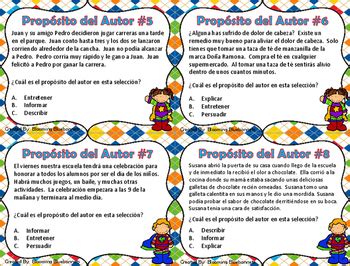 Proposito Del Autor Author S Purpose Spanish By Blooming Bluebonnets