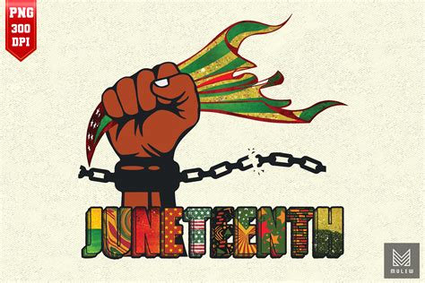 Happy Juneteenth Hand With Flag By Mulew Art TheHungryJPEG