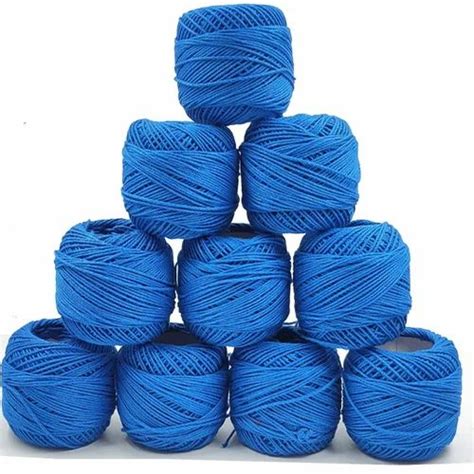 Twisted Plain Blue Cotton Yarn Count At Rs Piece In Howrah Id