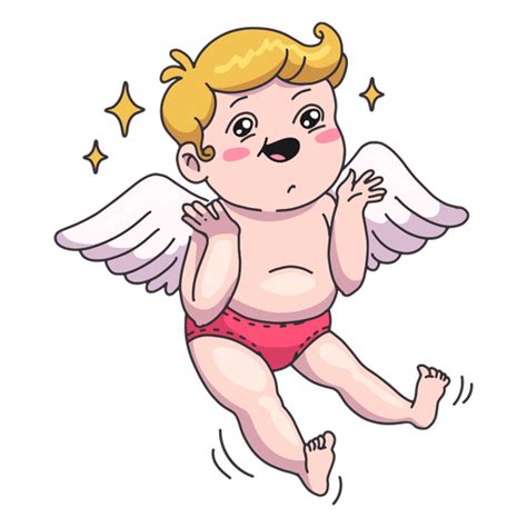 Design Png E Svg De Personagem Feliz Cupido Do Dia Dos Namorados Para