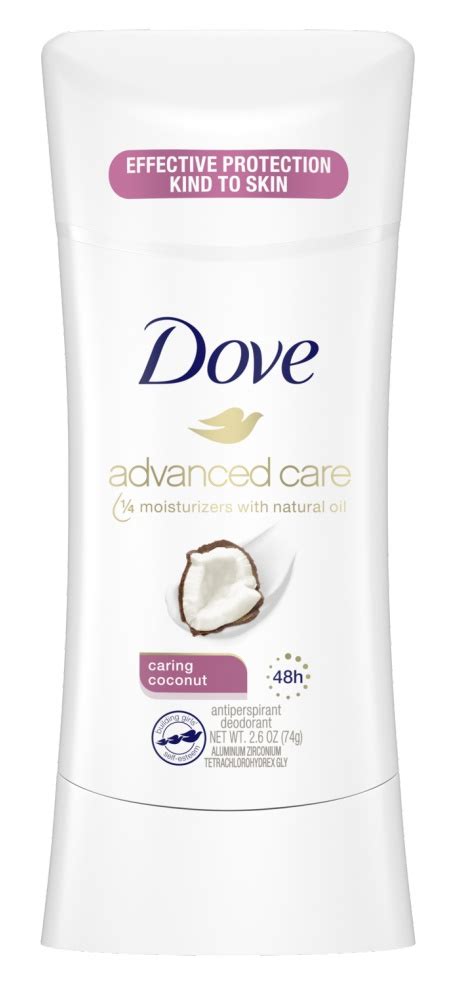 Dove Advanced Care Antiperspirant Deodorant Stick Caring Coconut ...