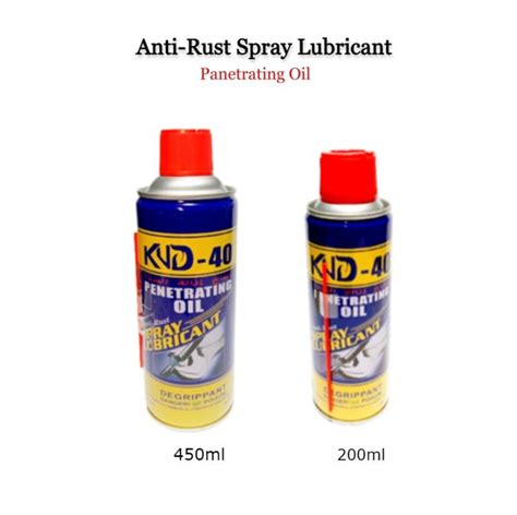 Anti Rust Remover And Panetrating Oil Spray Lubricant 200ml 450ml