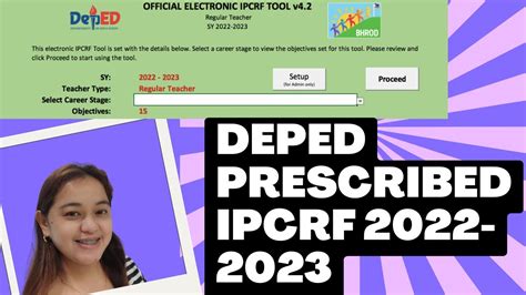 Deped Official E Ipcrf For Sy 2022 2023 Download For Free 54 Off