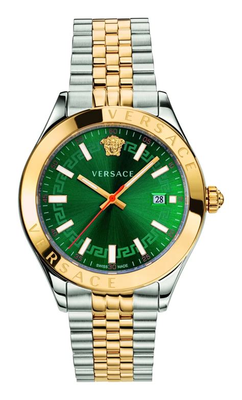 1 Versace Hellenyium Green Dial Stainless Steel Men S Watch VEVK00620