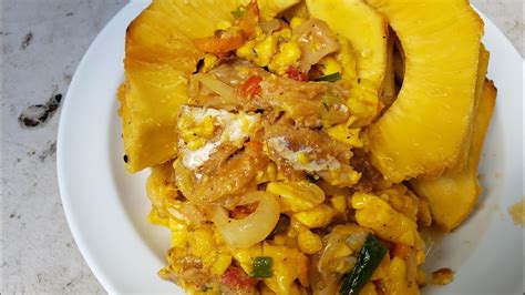 Jamaican Ackee And Saltfish With Breadfruit