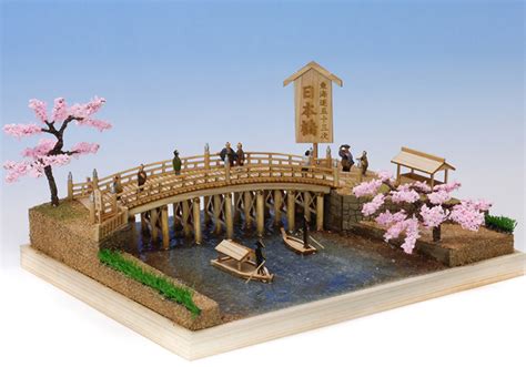 Nihonbashi Wooden Mini Bridge Model By Woody Joe