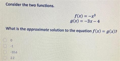 [answered] Consider The Two Functions F X X G X 3x 4 What Is The Kunduz