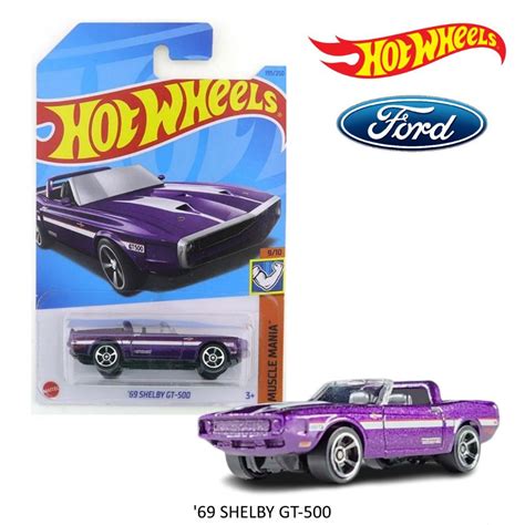 โมเดลรถเหลก Hot wheels รน 69 SHELBY GT 500 ลขสทธแท100 AAE7 Shopee Thailand