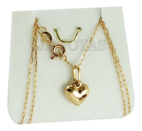 Cadena Forcet Y Corazon En Oro K Cm Garantia Jr Joyas