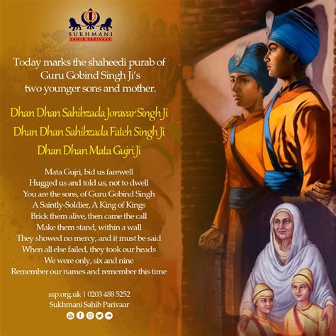 Guru Gobind Singh Ji With Sahibzade Hd