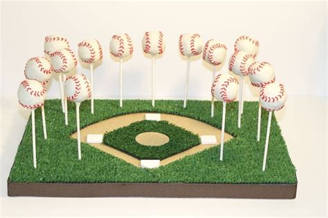 Baseball Cake Pops Baseball Cake Baseball Cake Pops Cake Pop Displays