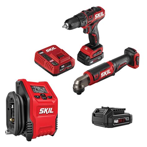 Shop Skil Pwr Core 12™ 12 Volt 2 Tool Brushless Combo And Inflator Kit At