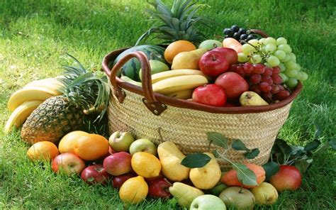 Fruit Lot Fruit Baskets Grapes Apples Hd Wallpaper Wallpaper Flare