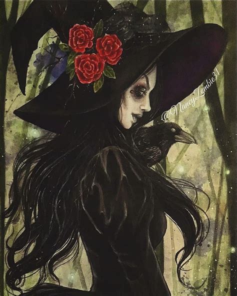 Victorian Witch By Nancy Zombie31 Vintage Halloween Witch Witch