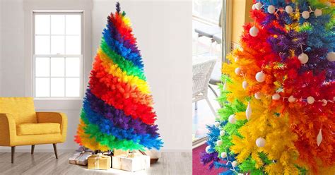 Make Your Holiday's More Colorful With This Rainbow Christmas Tree