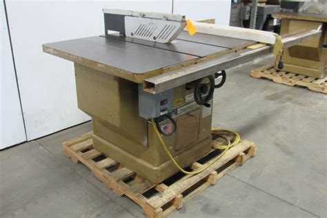 Powermatic Model 72a 75hp 14 Tilt Table Saw Wfence And Blade Guard 208