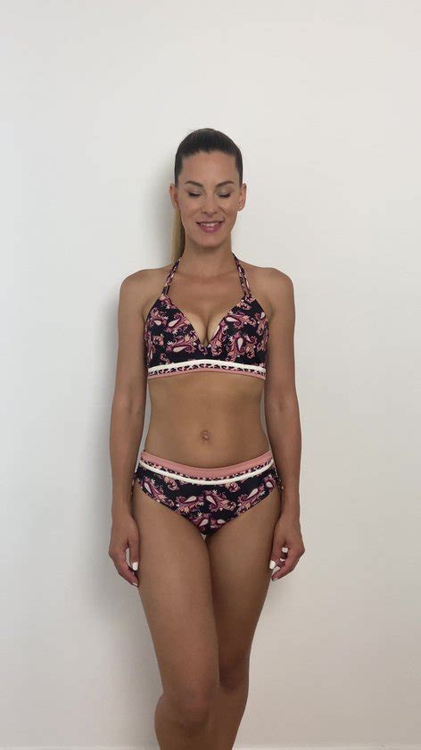 Lingadore Paisley Bikini Top Maat C Zwart Bol