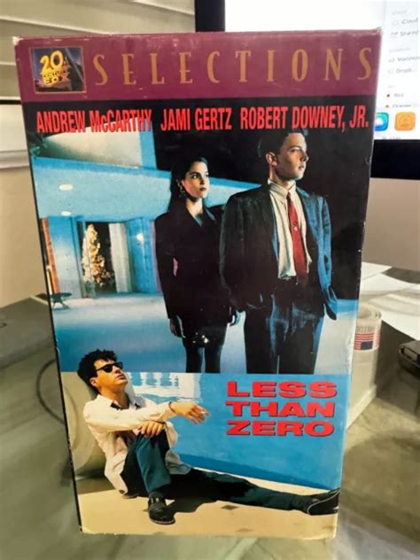 Less Than Zero Vhs Robert Downey Jr In C Pics Gr Shape W