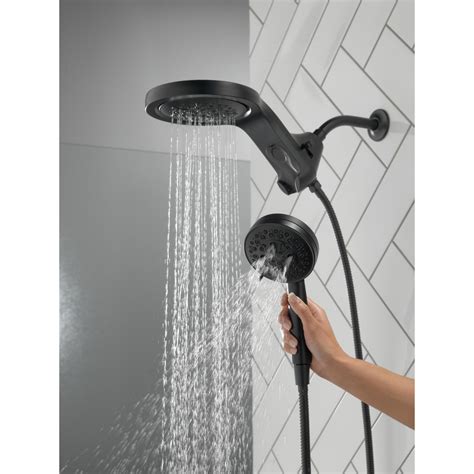 HydroRain H2Okinetic 5 Setting Two In One Shower Head 58680 BL Delta