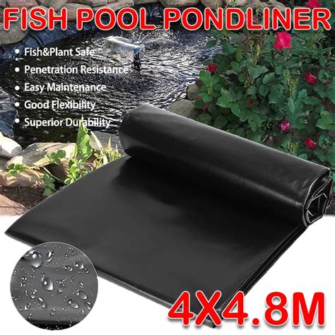 X M Hdpe Fish Pond Liner Garden Pond Landscaping Pool Reinforced