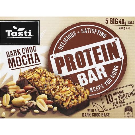 Tasti Protein Bar Dark Choc Mocha G Woolworths