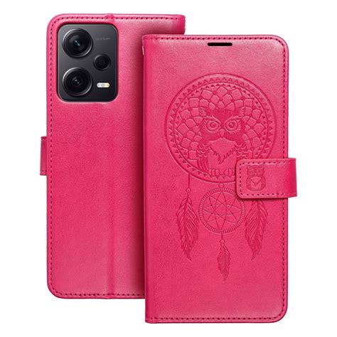 Capa Xiaomi Redmi Note 12 Pro Plus 5G Flip Caça Sonhos Rosa Choque