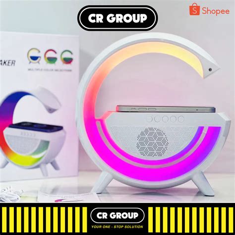 Jual Crgroup Portable Speaker Led Ambient Light Wireless Charging