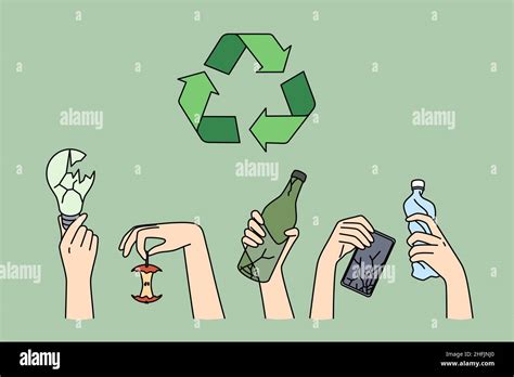 Recycling And Ecological Conversation Concept Human Hands Holding