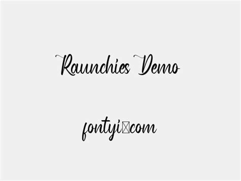 Raunchies Demo 字易网