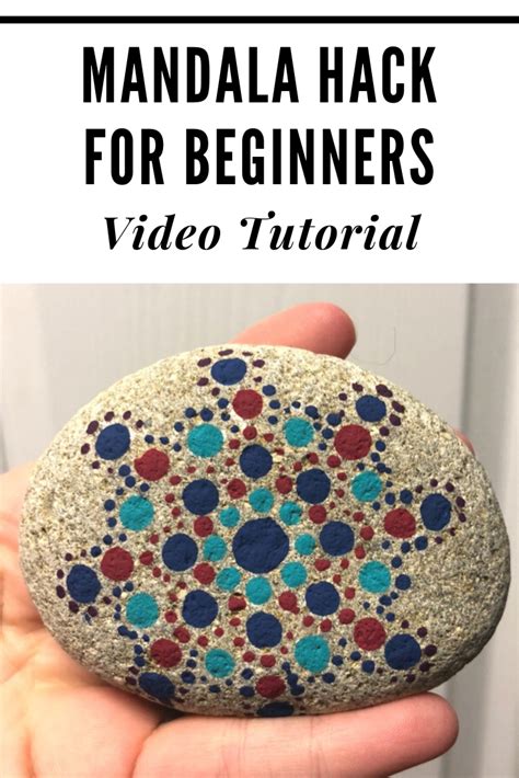 A quick PAINTING HACK for Mandala rocks Beginners | Mandala rock art ...