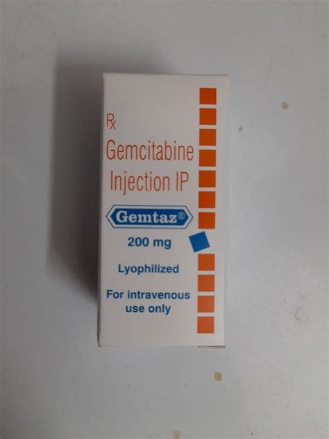 Gemtaz 200mg Injection Gemcitabine Sun Pharma Vial At Rs 1200 Vials In