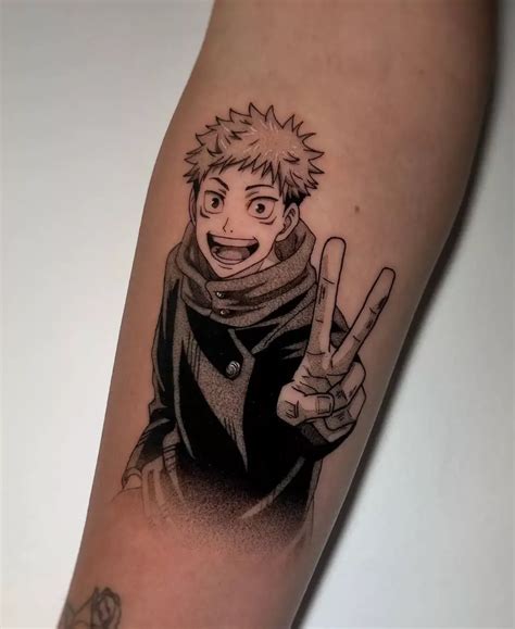 Yuji Itadori Tattoo Idea Geek Tattoo Tattoos Anime Tattoos